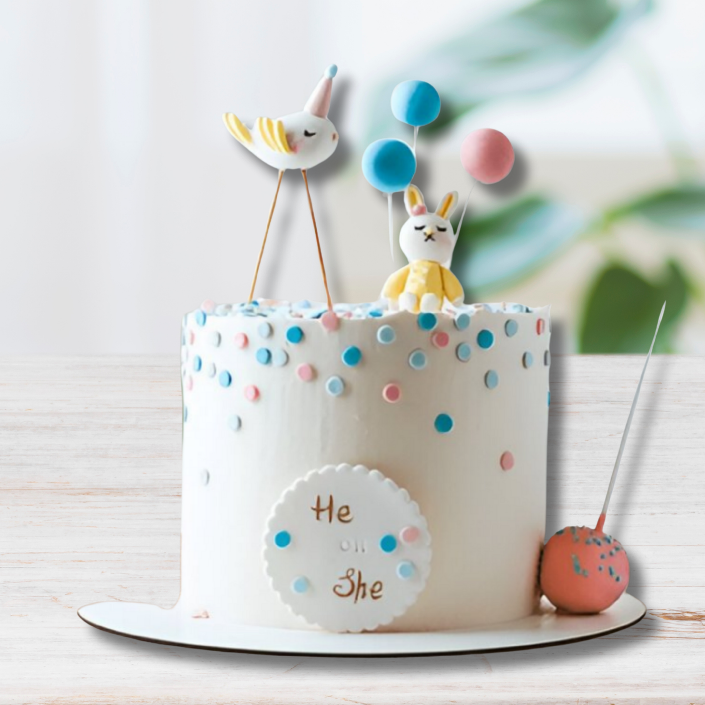 "He or She?" Baby Shower Cake