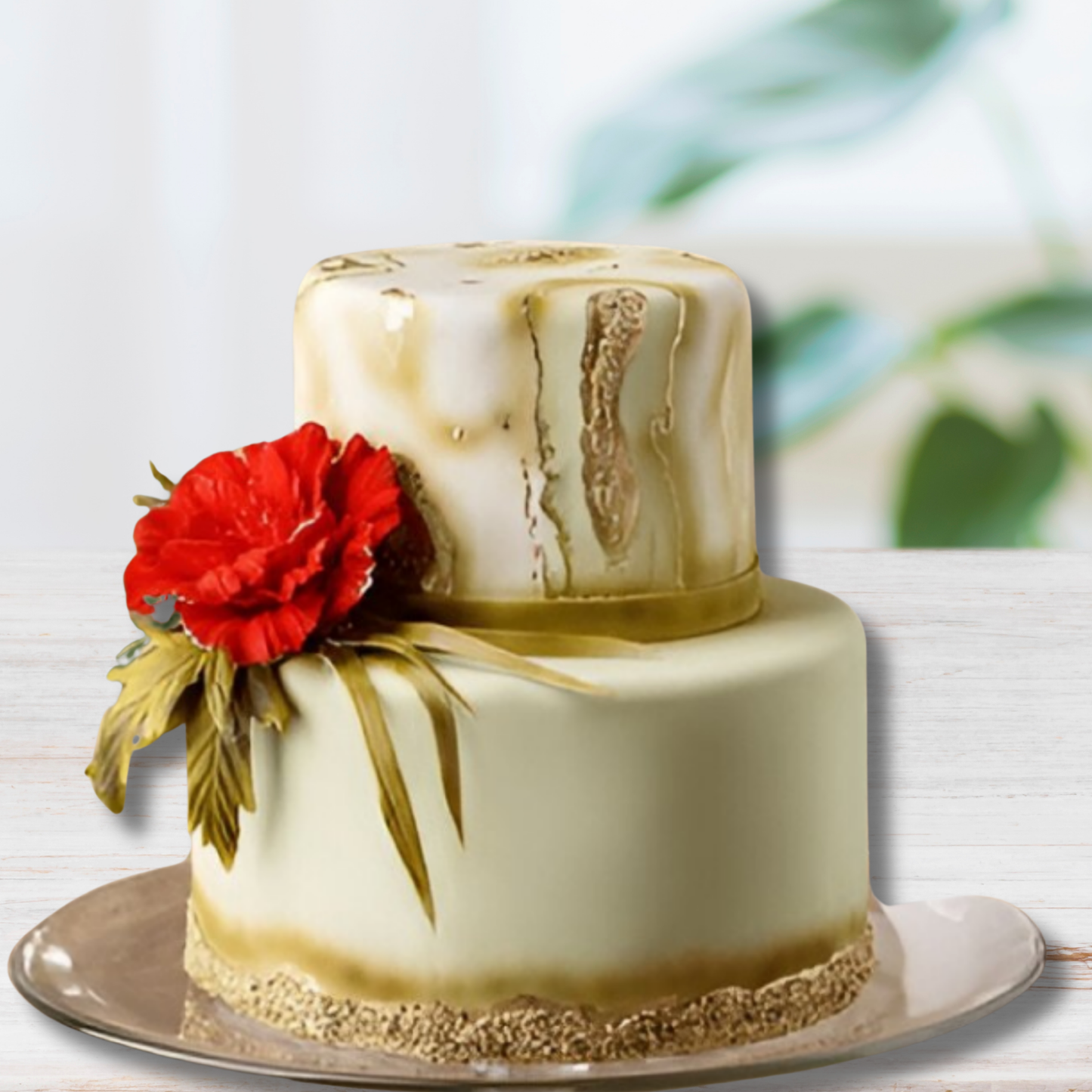 Elegant Floral Celebration Cake