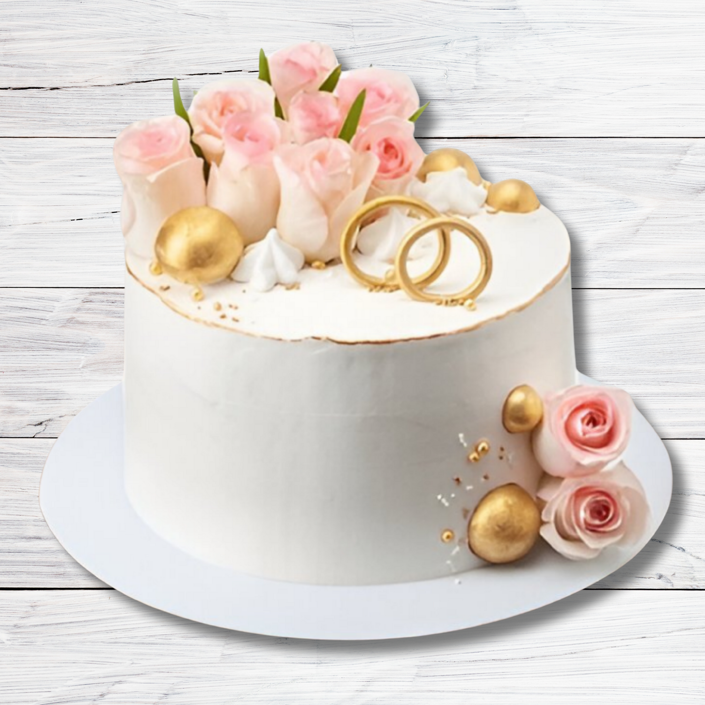 Elegant Wedding Bliss Cake