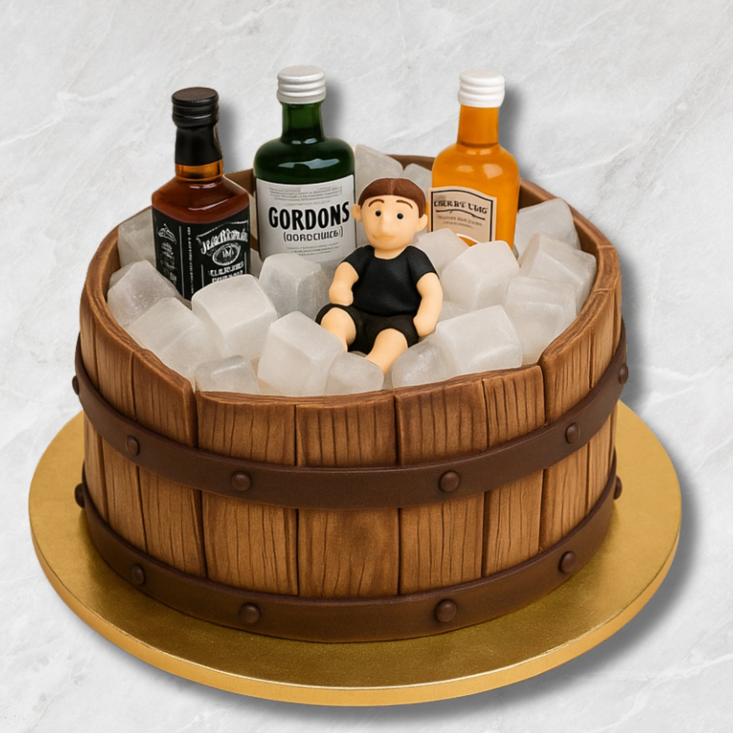 Whiskey Barrel Cake