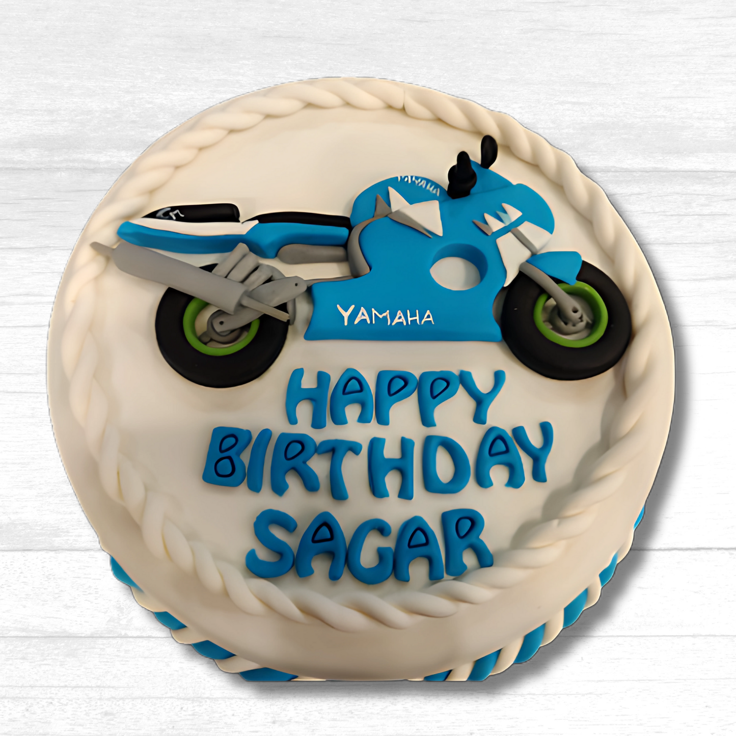 Motorbike-Themed Cake