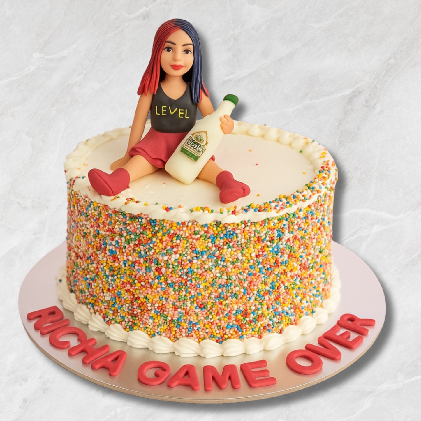 Game Over Bachelorette Cake