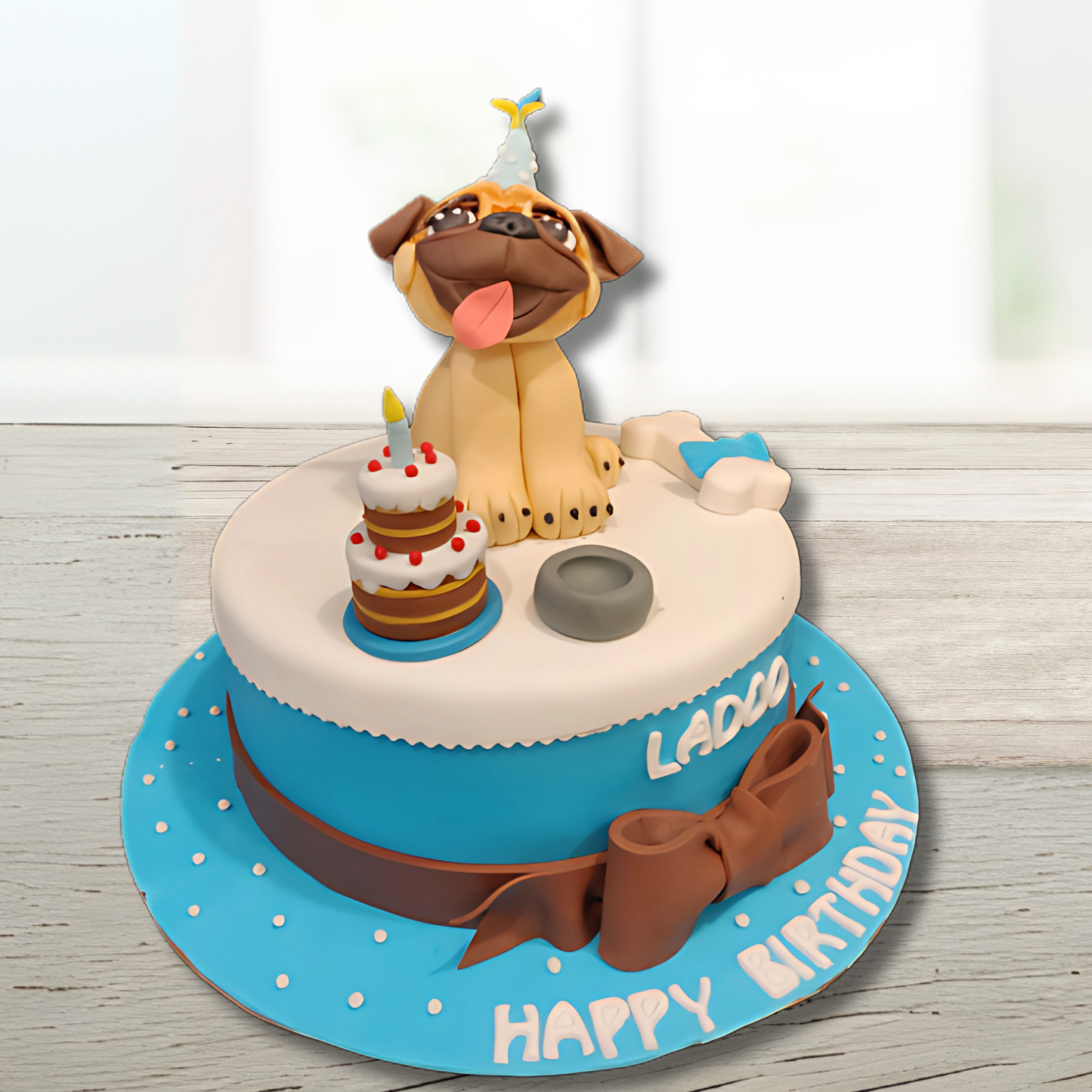 Birthday Pug Cake
