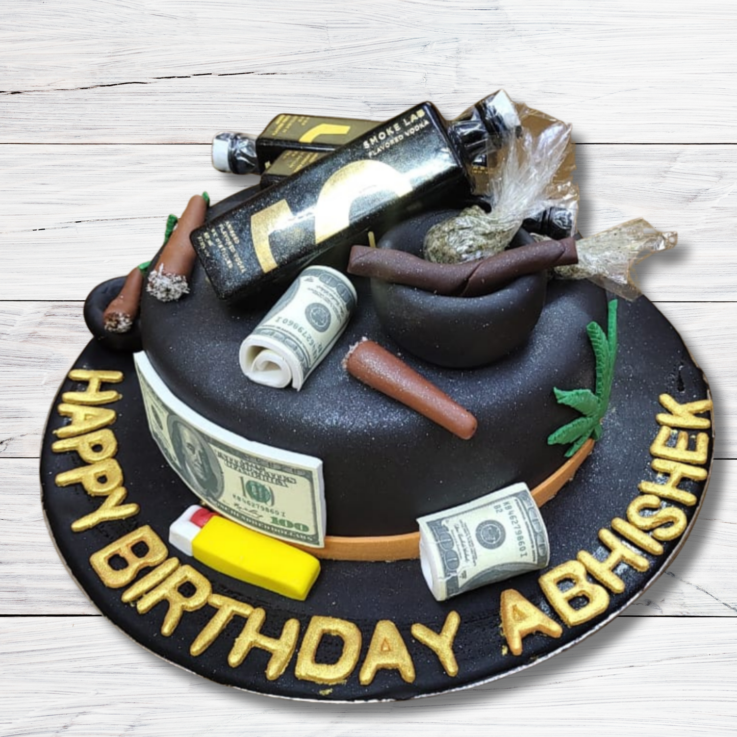Money and Whiskey Cake