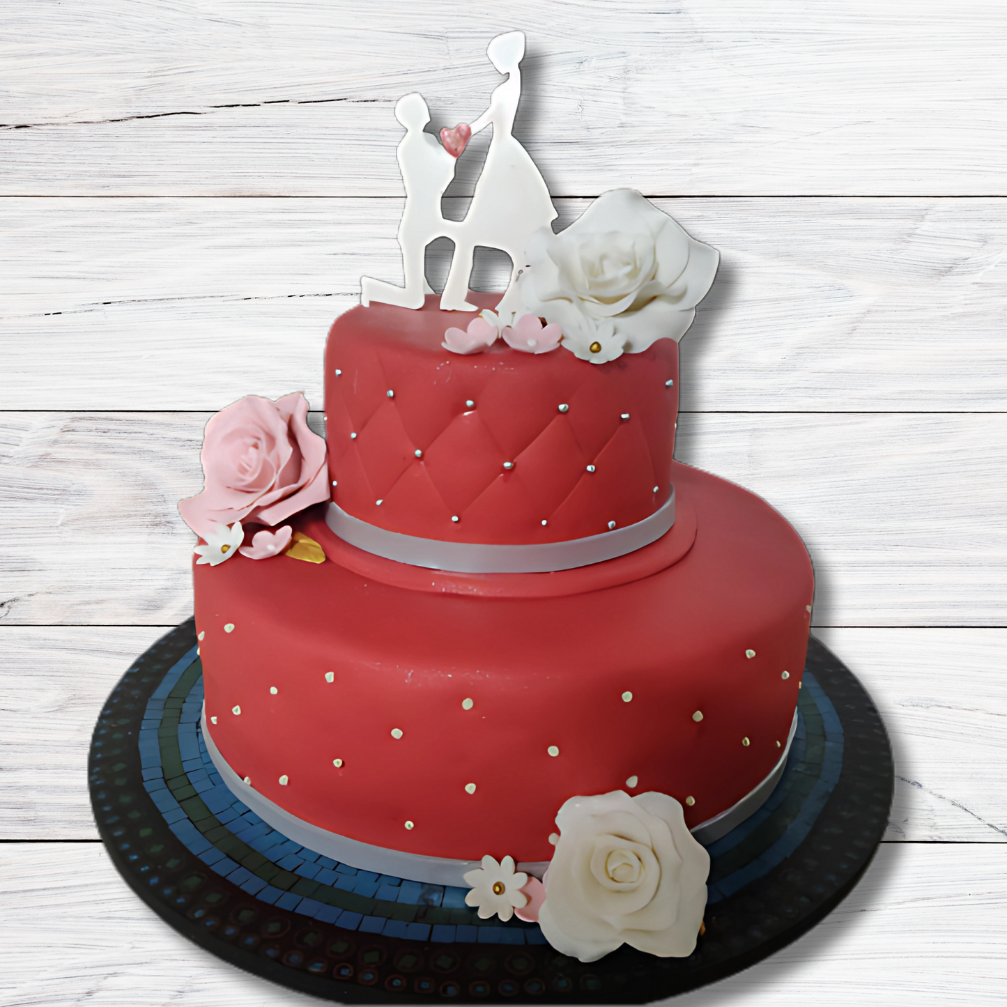 Romantic Love Story Cake