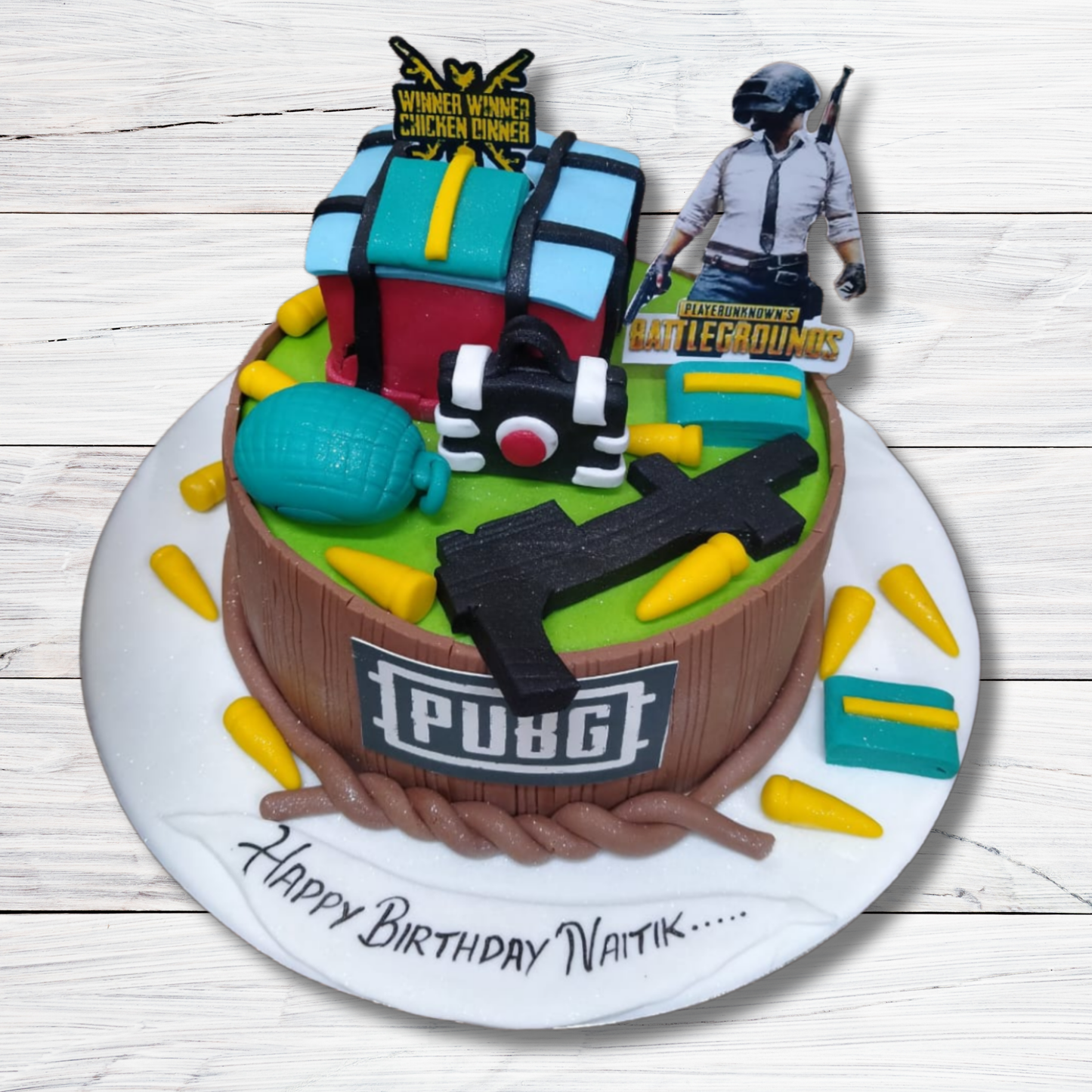 PUBG Themed Cake