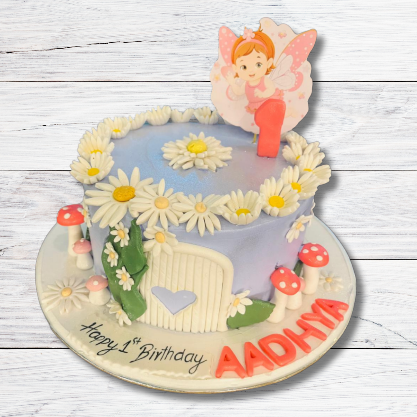 Whimsical Fairy Garden Cake
