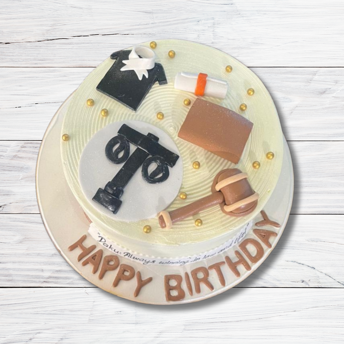 Legal-Themed Cake for a Professional Touch