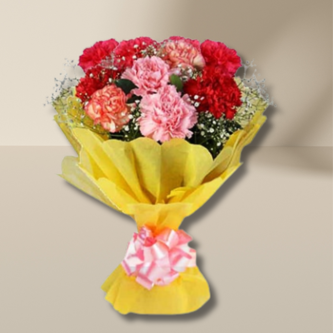 Flowers Bouquet-Mixed Carnations