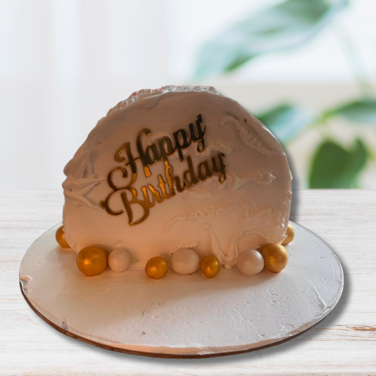 Golden Touch Birthday Cake