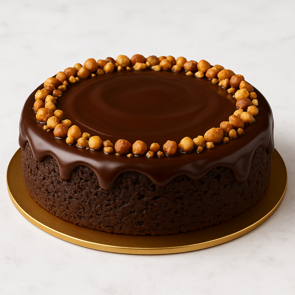 Hazelnut Mocha Crunch Cake