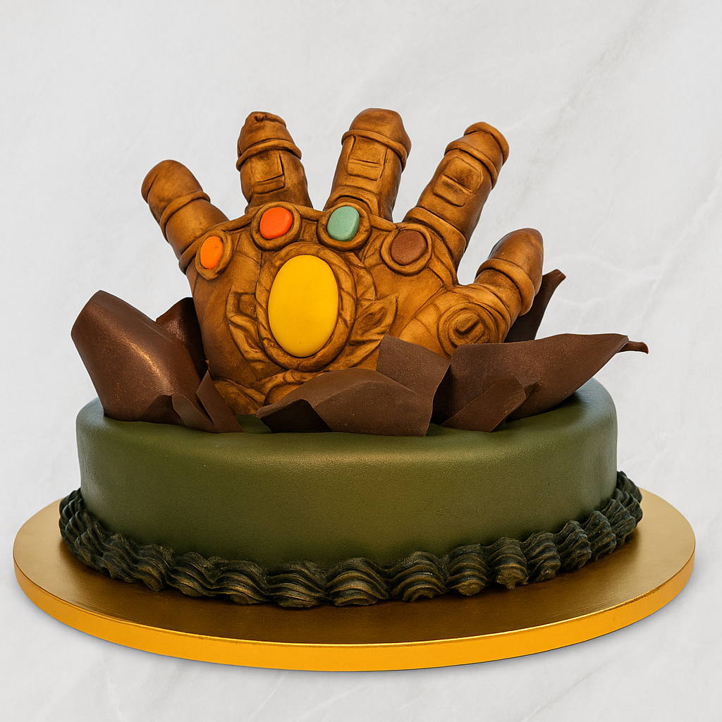 Thanos-Inspired Cake - A Marvelous Sweet Power