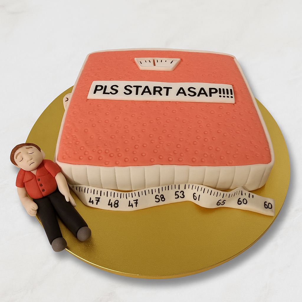 Start Your Fitness Journey Cake - A Fun Motivational Treat