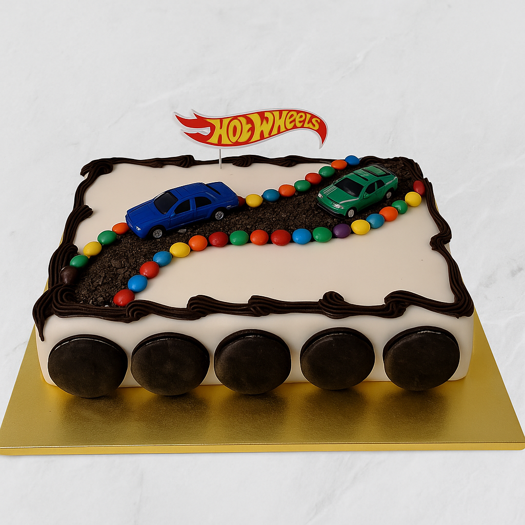 Speed Ahead: A Hot Wheels Adventure Cake