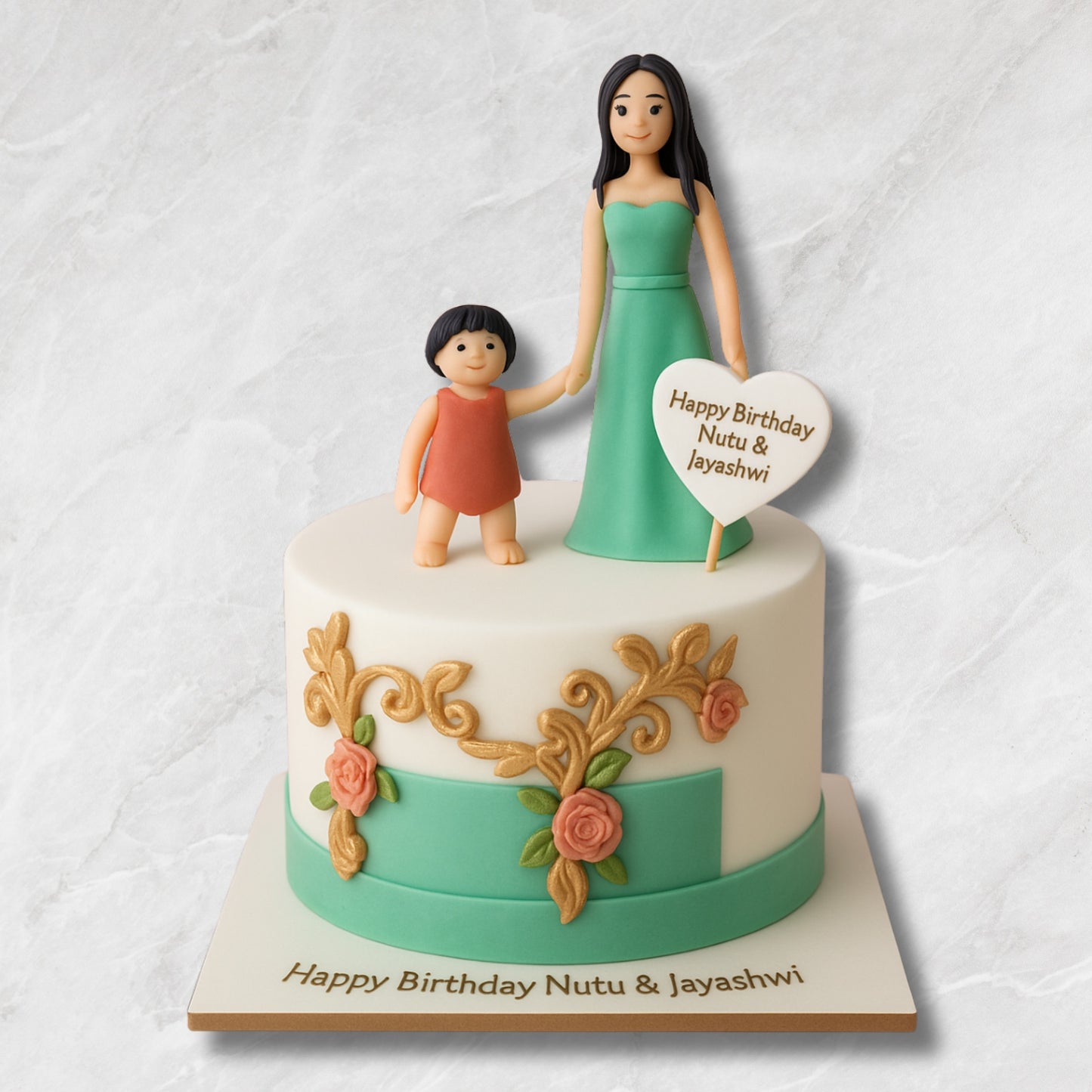 Mother & Child Themed Cake