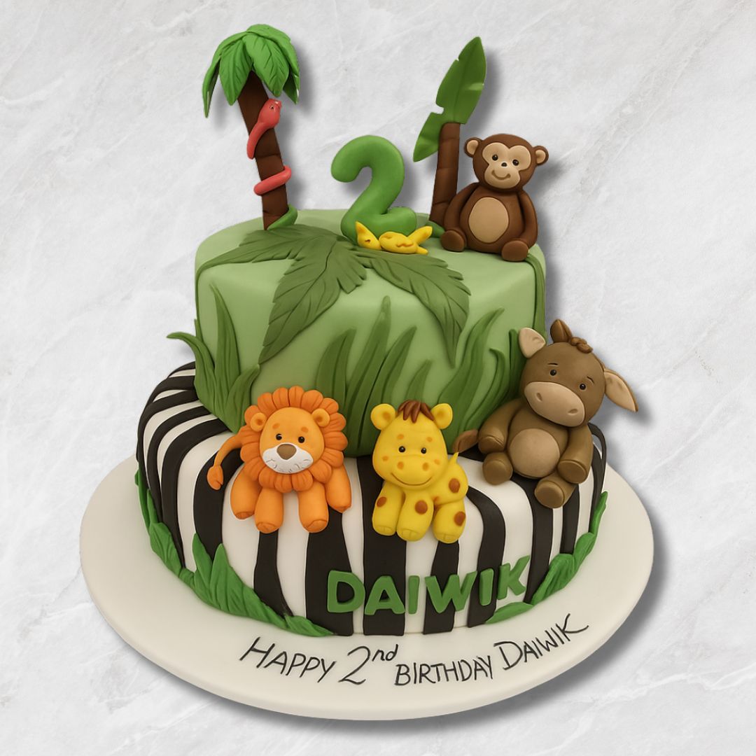 Jungle Animal Cake