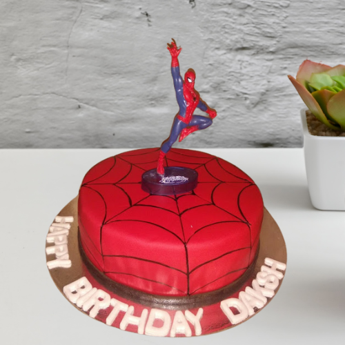 Web-Slinger" Spider Hero Cake