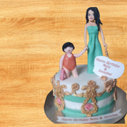 Mother & Child Themed Cake