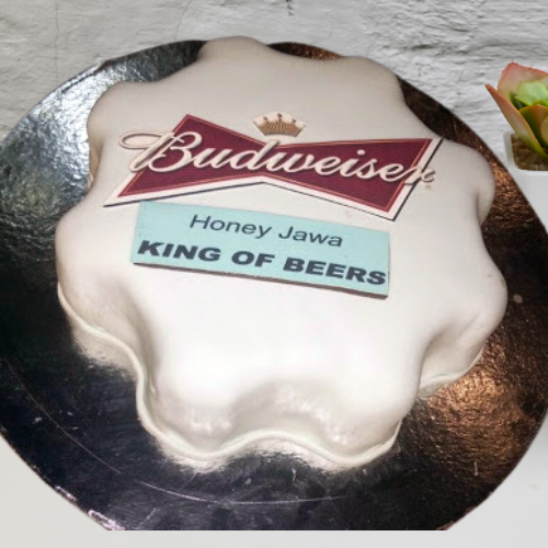 Cheers to You" Beer Cap Cake