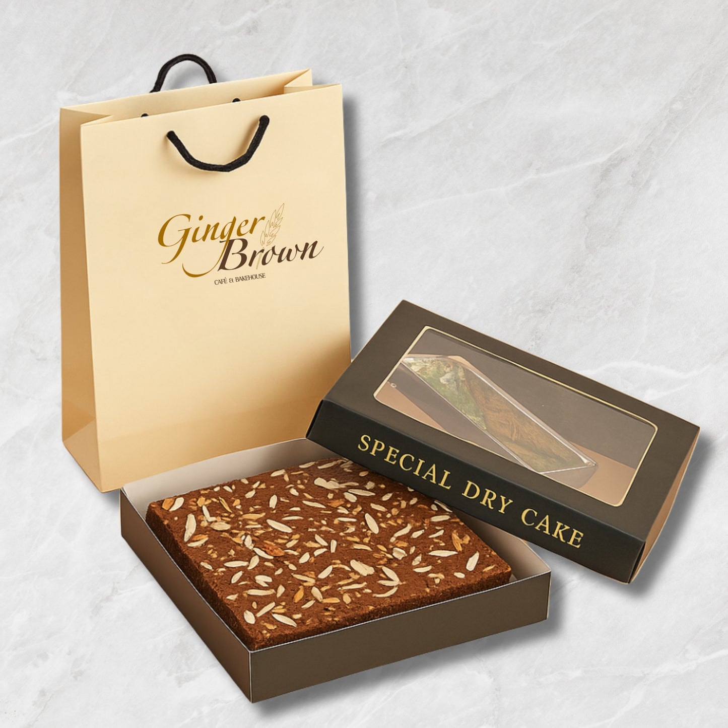 Special Mawa Tea Cake with Almonds – Gift Box by Ginger Brown