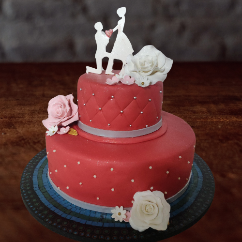 Romantic Love Story Cake