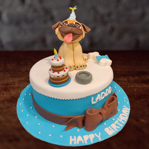 Birthday Pug Cake