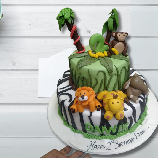 Jungle Animal Cake