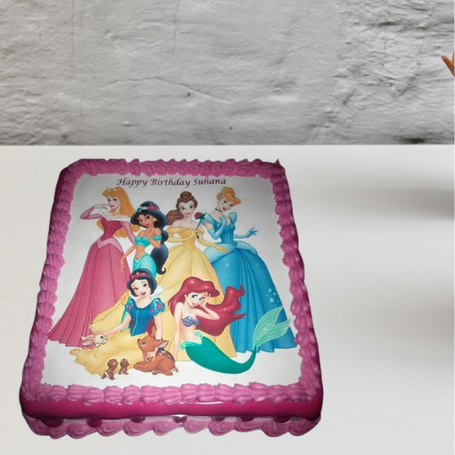 Disney Princess Photo Cake