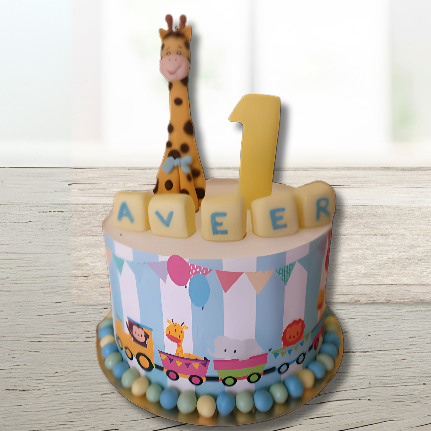 Safari Train Adventure Cake