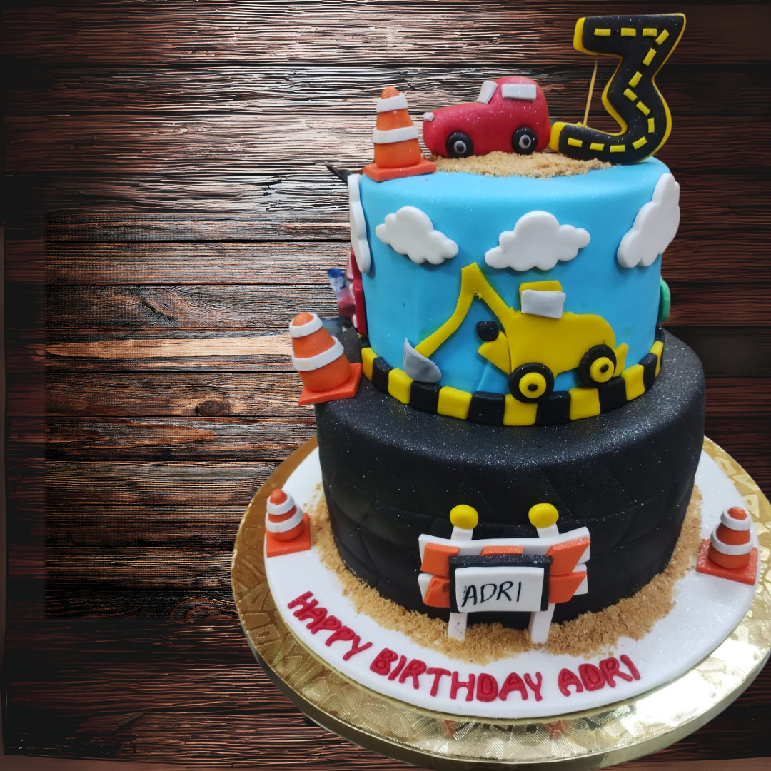 Construction Theme Cake