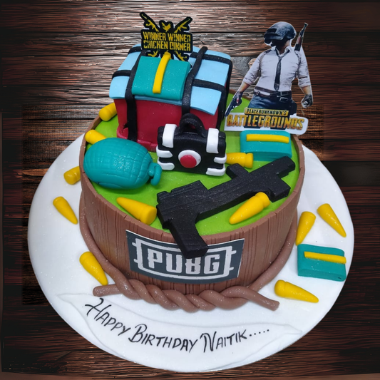 PUBG Themed Cake