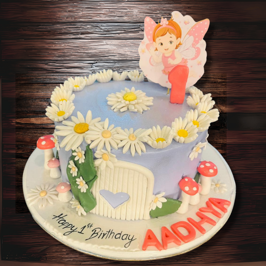 Whimsical Fairy Garden Cake