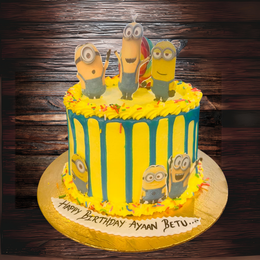 Minion Fun Birthday Cake