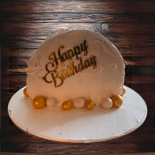 Golden Touch Birthday Cake