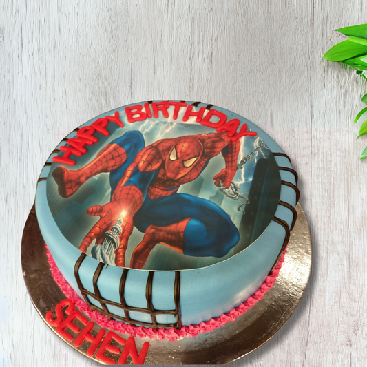 Spiderman Birthday Cake for a Superhero Celebration