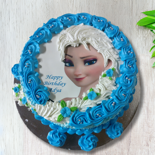 Frozen-Themed Cake for an Elsa-Inspired Birthday