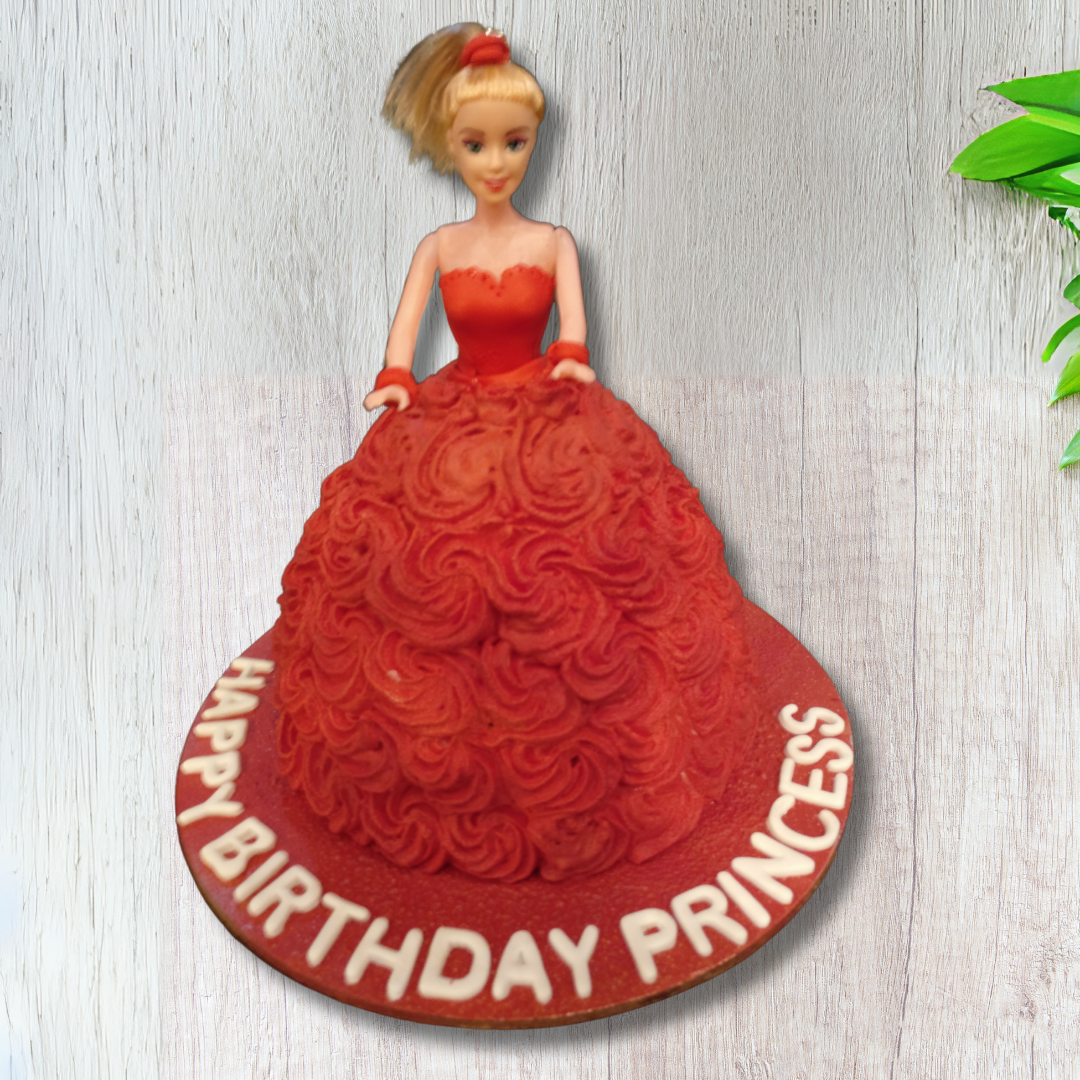 Princess-Inspired Doll Cake