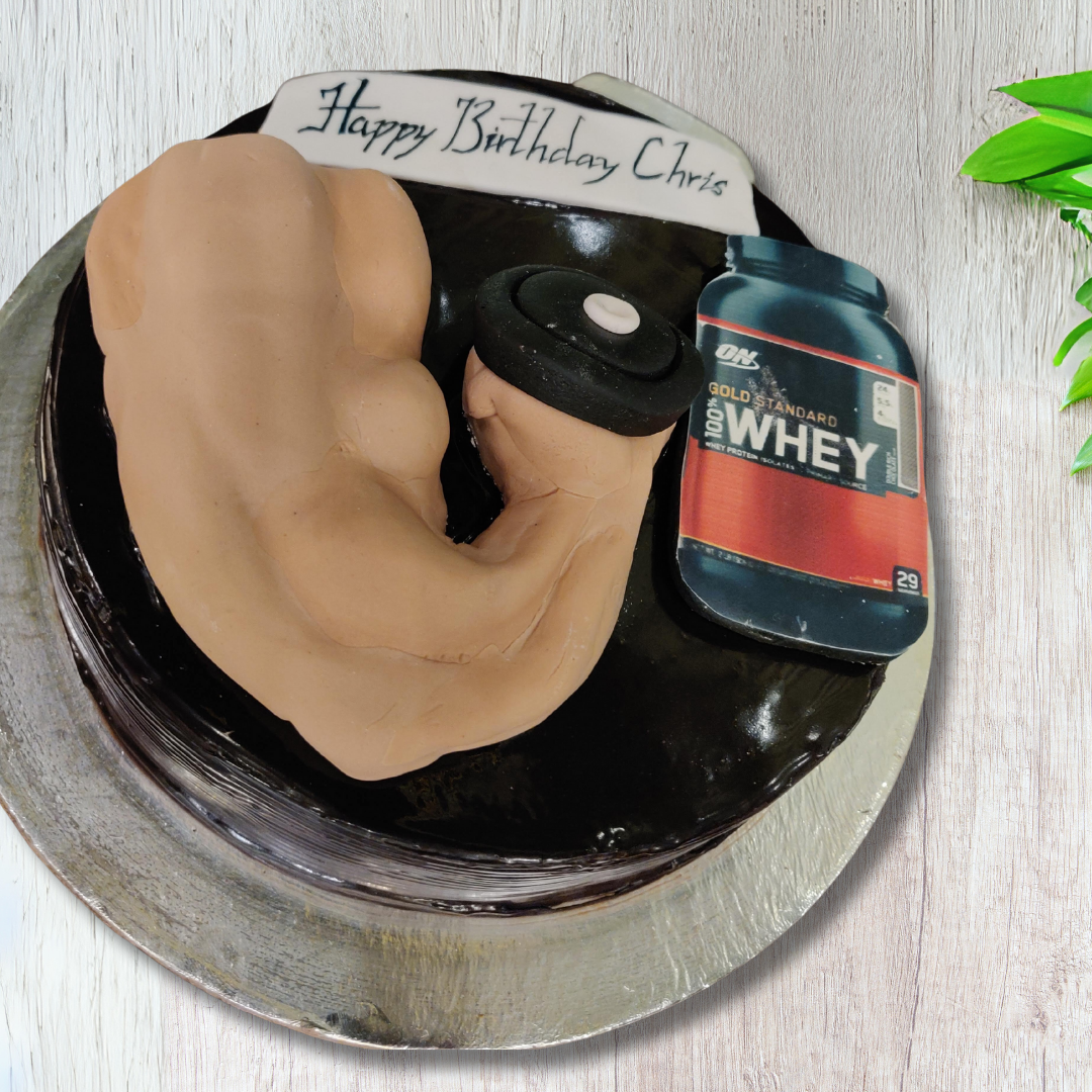 Muscle Power: A Strong Birthday Celebration Cake