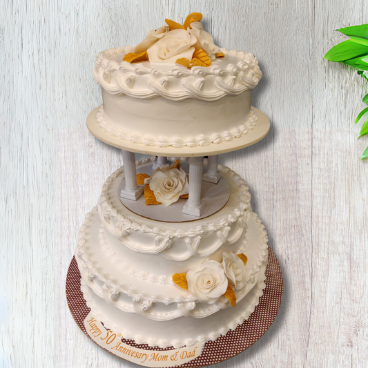 Timeless Love: A Classic Anniversary Cake