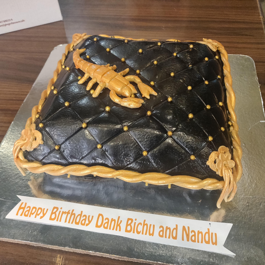 Bold Scorpion Themed Birthday Cake