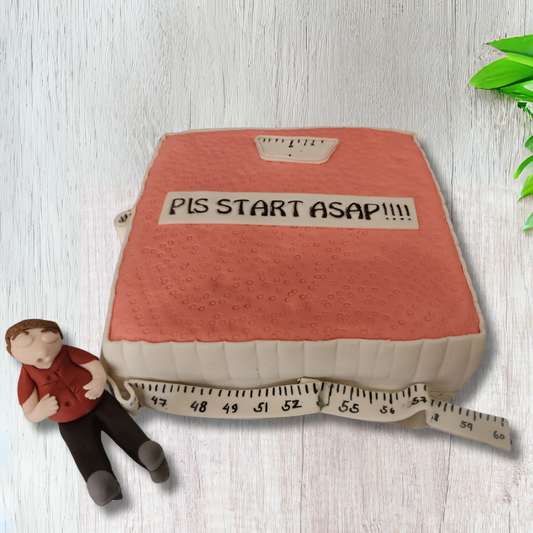 Start Your Fitness Journey Cake - A Fun Motivational Treat