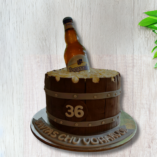 Beer Barrel Cake with a Sweet Twist