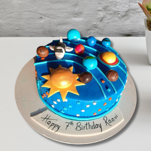 Solar System Adventure Cake