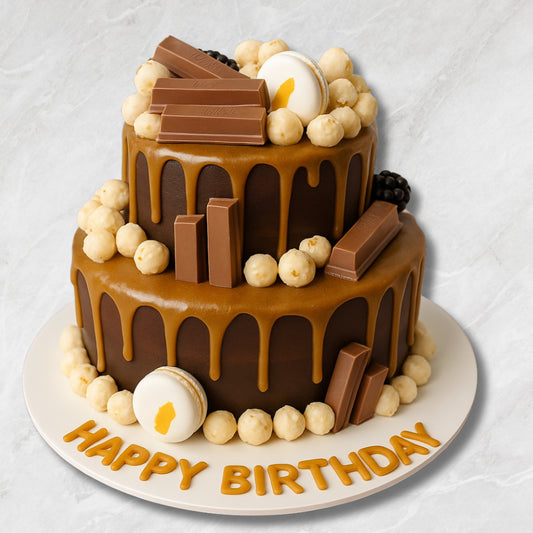 Golden Indulgence Cake