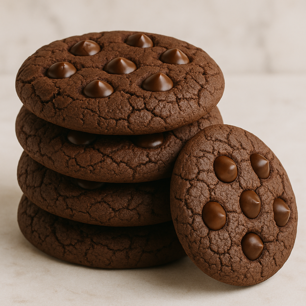 Gooey Double Chocolate Cookies