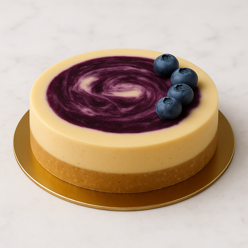 Lemon Blueberry No-Bake Cheesecake
