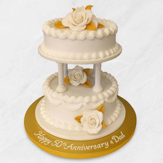 Timeless Love: A Classic Anniversary Cake