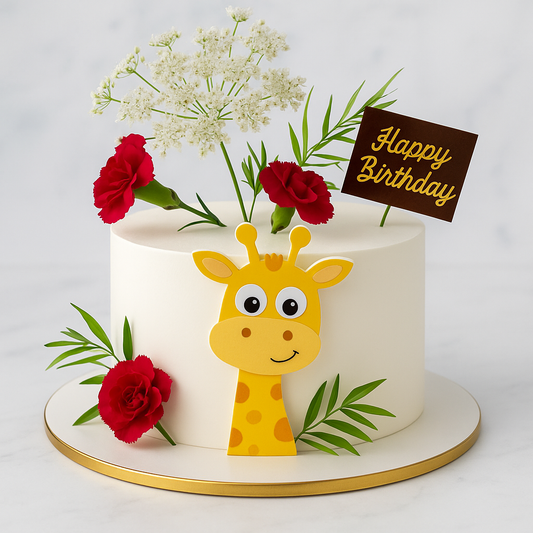 Giraffe Birthday Cake