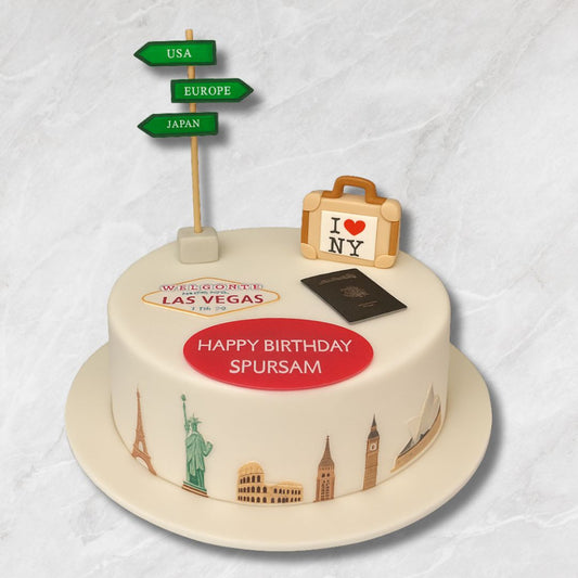 Travel Explorer Cake