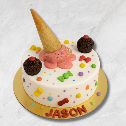 Candyland Ice Cream Cake